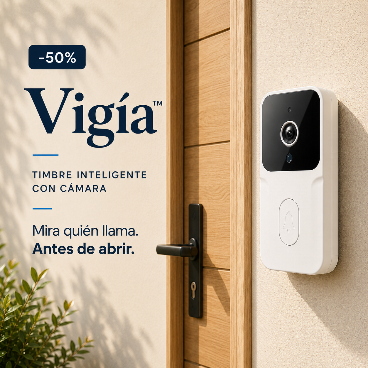 Vigía™ | Timbre Inteligente con Cámara y Alerta Móvil