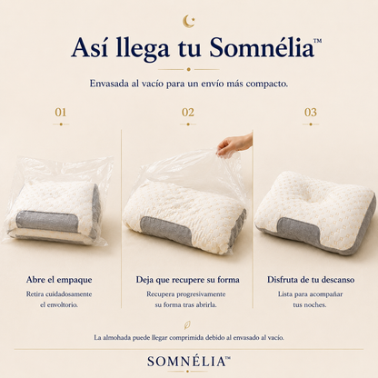 Somnélia™ | Almohada Cervical Ergonómica 3D