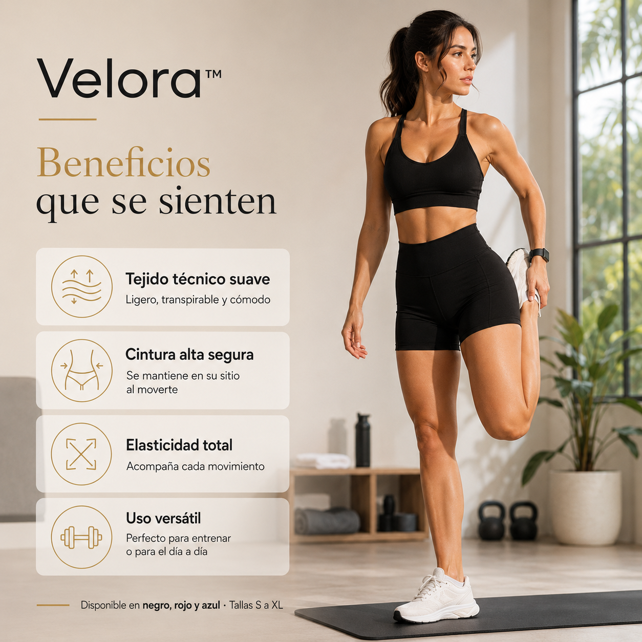 Velora™ Conjunto Deportivo Moldeador 2 Piezas