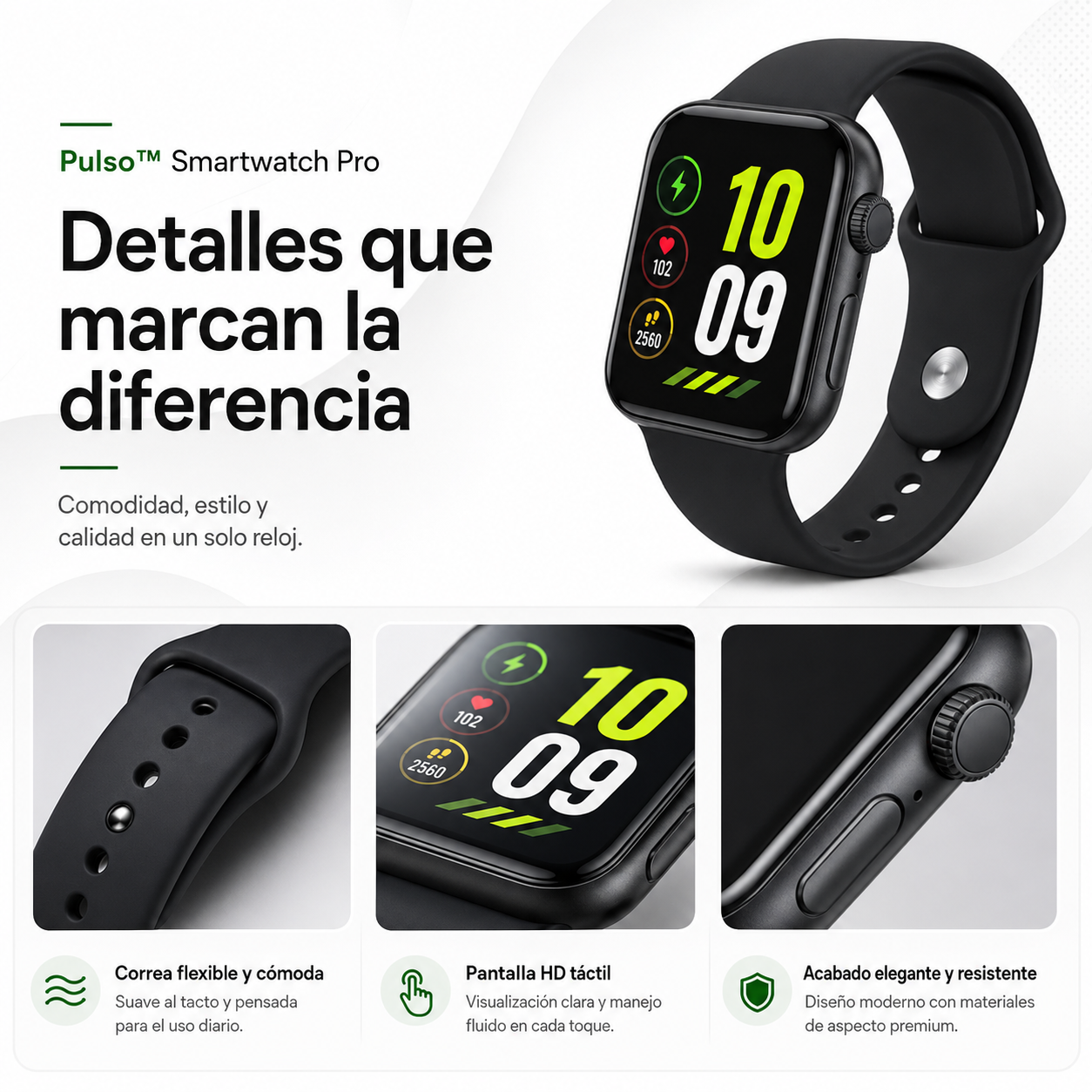 Pulso™ |  Smartwatch Premium de Última Generación