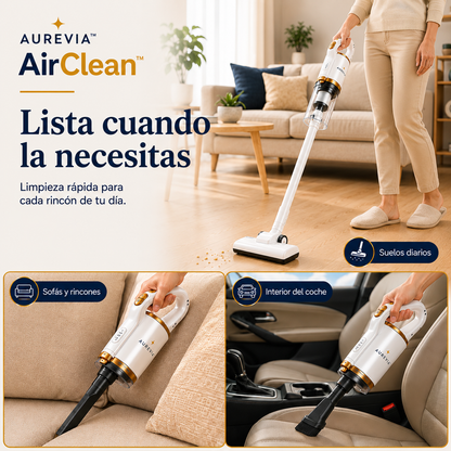 Aurevia AirClean™ | Aspiradora Inalámbrica 2 en 1